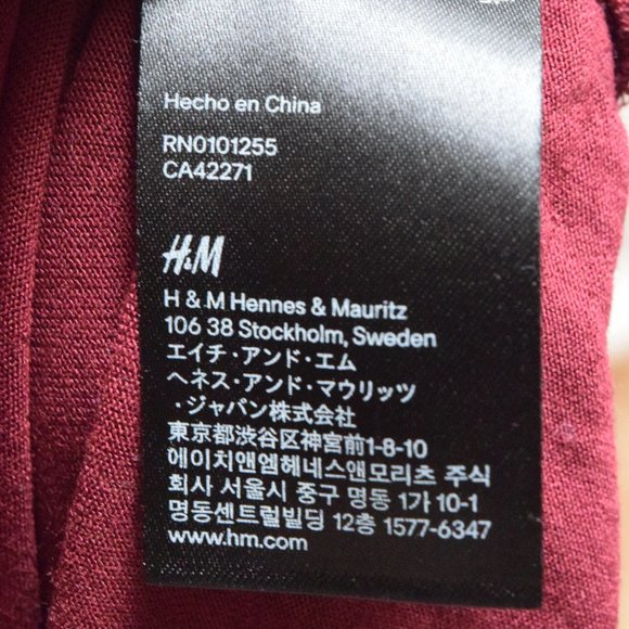 2 for $12:  H&M Sleeveless Maroon Tank in Women’s XS or S - Picture 7 of 8